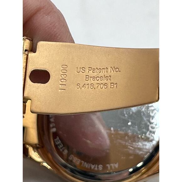 Fossil Stella ES3003 Stainless Steel Analog Rose Dial Quartz Watch DE315 XS - Picture 7 of 12